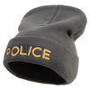 Wording of Police Embroidered Big Size Acrylic Long Beanie - Grey XL-3XL