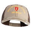 U.S. Army 25th Infantry Division Embroidered Low Profile Special Cotton Mesh Cap - Khaki-Brown OSFM
