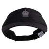 Robot Head Icon Embroidered Pro Style Cotton Twill Washed Visor - Black OSFM