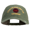 U.S. Army 27th Infantry Brigade Combat Team Embroidered Washed Solid Pigment Dyed Cotton Twill Brass Buckle Cap - Olive OSFM