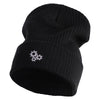 Gear Cluster Logo Embroidered Big Size Cuff Long Beanie - Black XL-3XL