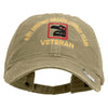 U.S. Army 81st Armored Brigade Combat Team Embroidered Washed Solid Pigment Dyed Cotton Twill Brass Buckle Cap - Khaki OSFM