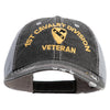 U.S. Army 1st Cavalry Division Embroidered Low Profile Special Cotton Mesh Cap - Black OSFM