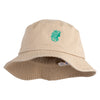 Forest Druid Emblem Embroidered Unisex Cotton Bucket Hat - Khaki M
