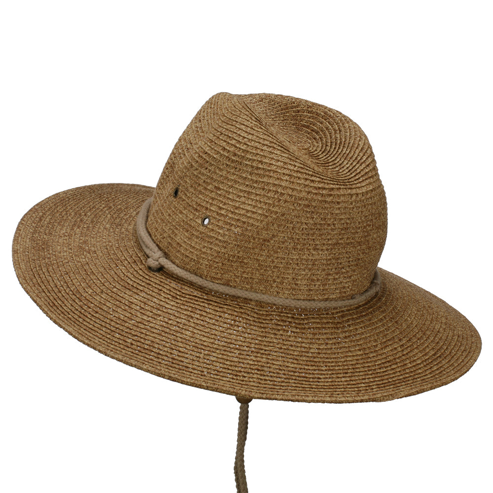 Men's UPF 50+ Chin Cord Safari Hat, UV Sun Block Hat