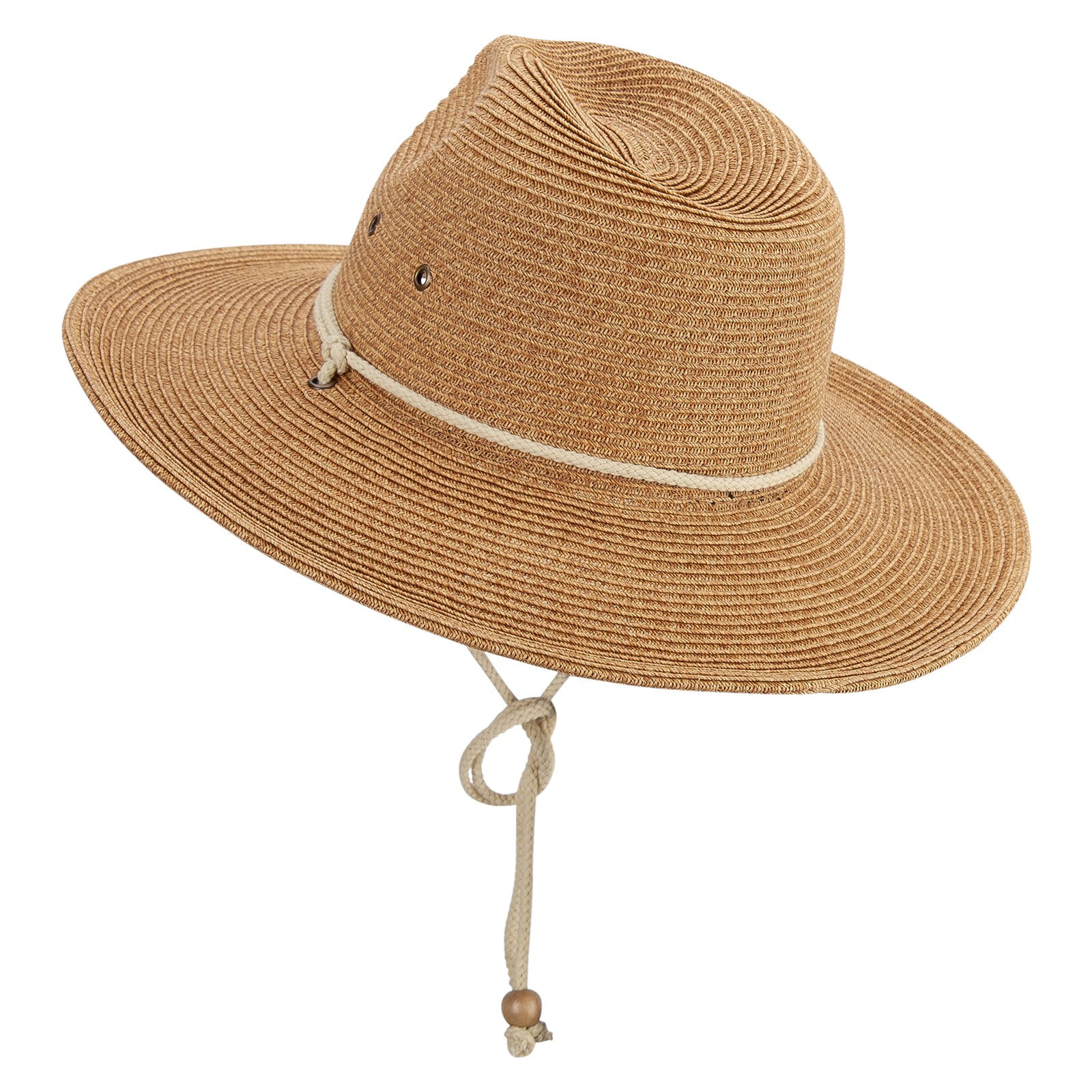 Men's UPF 50+ Chin Cord Safari Hat, UV Sun Block Hat