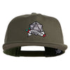 Nat 20 Dice Roll Embroidered 5 Panel Cotton Flat Bill Cap - Olive OSFM