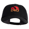 Dragon Game Abbreviation Embroidered Low Profile Cotton Cap - Black OSFM