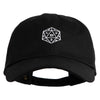 D20 Dice Embroidered Unstructured Cotton Twill Washed Cap - Black OSFM