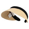 UPF 50+ Braided Toyo Visor - Natural OSFM