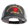 U.S. Army 28th Infantry Division Embroidered Low Profile Special Cotton Mesh Cap - Black OSFM