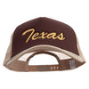 Mid States Texas Embroidered Big Size Big Foam Mesh Truck Cap - Brown-Khaki XL-3XL