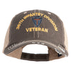 U.S. Army 36th Infantry Division Embroidered Low Profile Special Cotton Mesh Cap - Brown-Khaki OSFM