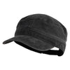 Big Size Washed Pigment Dyed Army Cap - Black XL-2XL