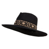 UPF 50+ Women's Paper Braid Ribbon Dressy Hat - Black OSFM