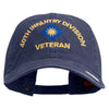 U.S. Army 40th Infantry Division Embroidered Washed Solid Pigment Dyed Cotton Twill Brass Buckle Cap - Navy OSFM