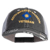 U.S. Army 40th Infantry Division Embroidered Low Profile Special Cotton Mesh Cap - Black OSFM