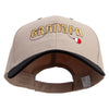 Grandpa Fishing Embroidered Big Size High Profile Twill Cap - Khaki-Black XL-3XL