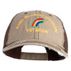 U.S. Army 42nd Infantry Division Embroidered Low Profile Special Cotton Mesh Cap - Khaki-Brown OSFM