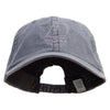 Sailing Out Line Embroidered Big Size Washed Pigment Dyed Cap - Grey XL-3XL