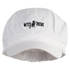 Witch Brews Embroidered Cotton Elastic Newsboy Cap - White OSFM