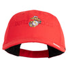 Devil Dog Embroidered 6 Panel Unstructured Cotton Twill Cap Made in USA - Red OSFM