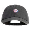 Glitch Skull Embroidered Unstructured Pigment Dyed Cotton Cap - Black OSFM