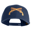 U.S. Army Military Police Insignia Embroidered Retro Cotton Blend Snapback Cap - Navy OSFM