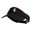 Anti Ghost Sign Icon Embroidered Pro Style Cotton Twill Washed Visor - Black OSFM