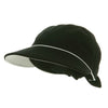 Piping Decoration Ladies Canvas Cap