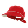 Piping Decoration Ladies Canvas Cap