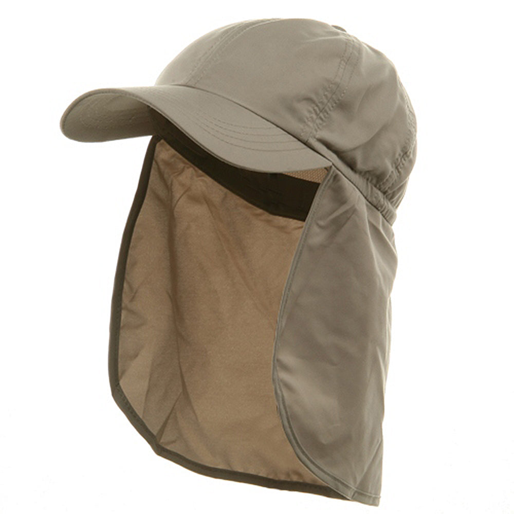 Add Your Touch to Flap Hats (02) at e4Caps Khaki / One Size