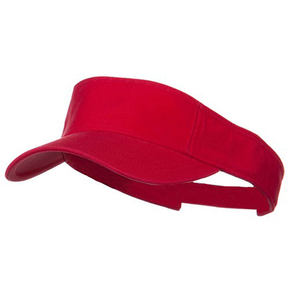 Pro Style Cotton Twill Washed Visor | Plain Strap Back Visor | e4Hats ...