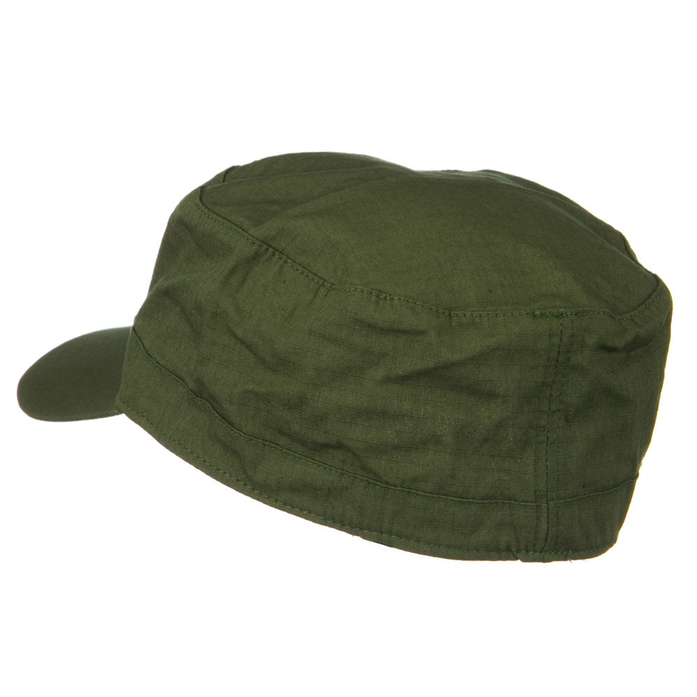 Big Size Fitted Cotton Ripstop Military Army Cap | Cadet Big Hat ...