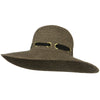 UPF 50+ Wide Flat Brim Black Trim Hat