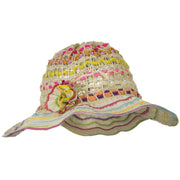 Girl's Jute Ribbon Toyo Hat