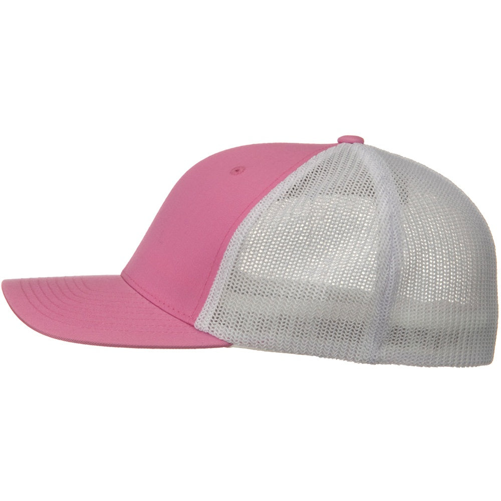 Two Tone Trucker Hats - Pink Blank Trucker Cap