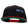 Sushi Man Embroidered Wool Blend Classic Snapback - Black-Red OSFM