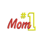 Number 1 Mom Outline