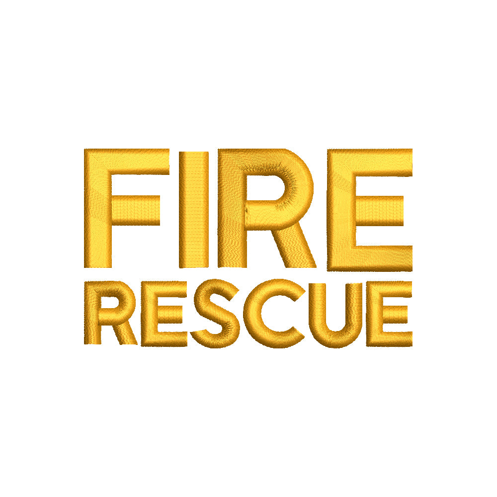 Military Occupation Letter - FIRE Rescue | Rescue Digitized Embroidery ...
