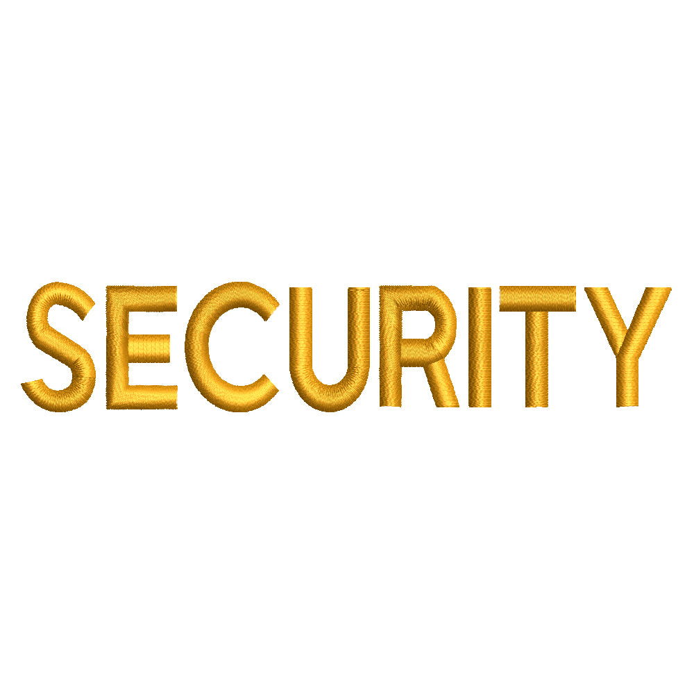 Secure Letter Pattern Security Letter | Enforcement Digitized Embroidery Design | e4Hats ...