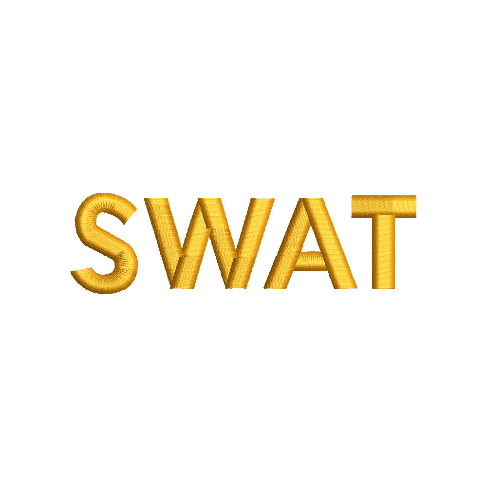 Military Letter - SWAT | Enforcement Digitized Embroidery Design ...