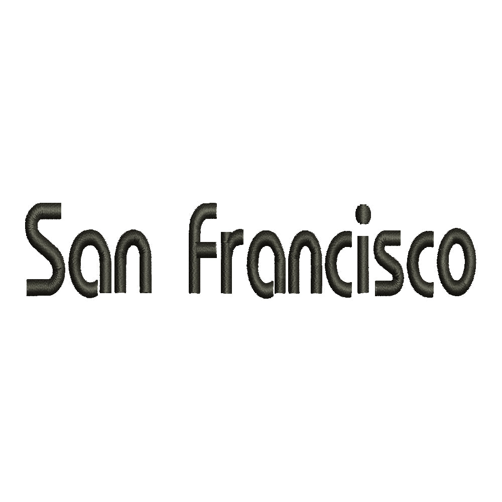 San Francisco City State Digitized Embroidery Design E4Hats san-francisco-city-state-digitized-embroidery-design-e4hats