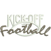 Kick Off Football Calligraphy