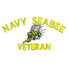 US Navy Seabee Veteran Military Mark Logo
