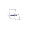 Louisiana with Map Outline