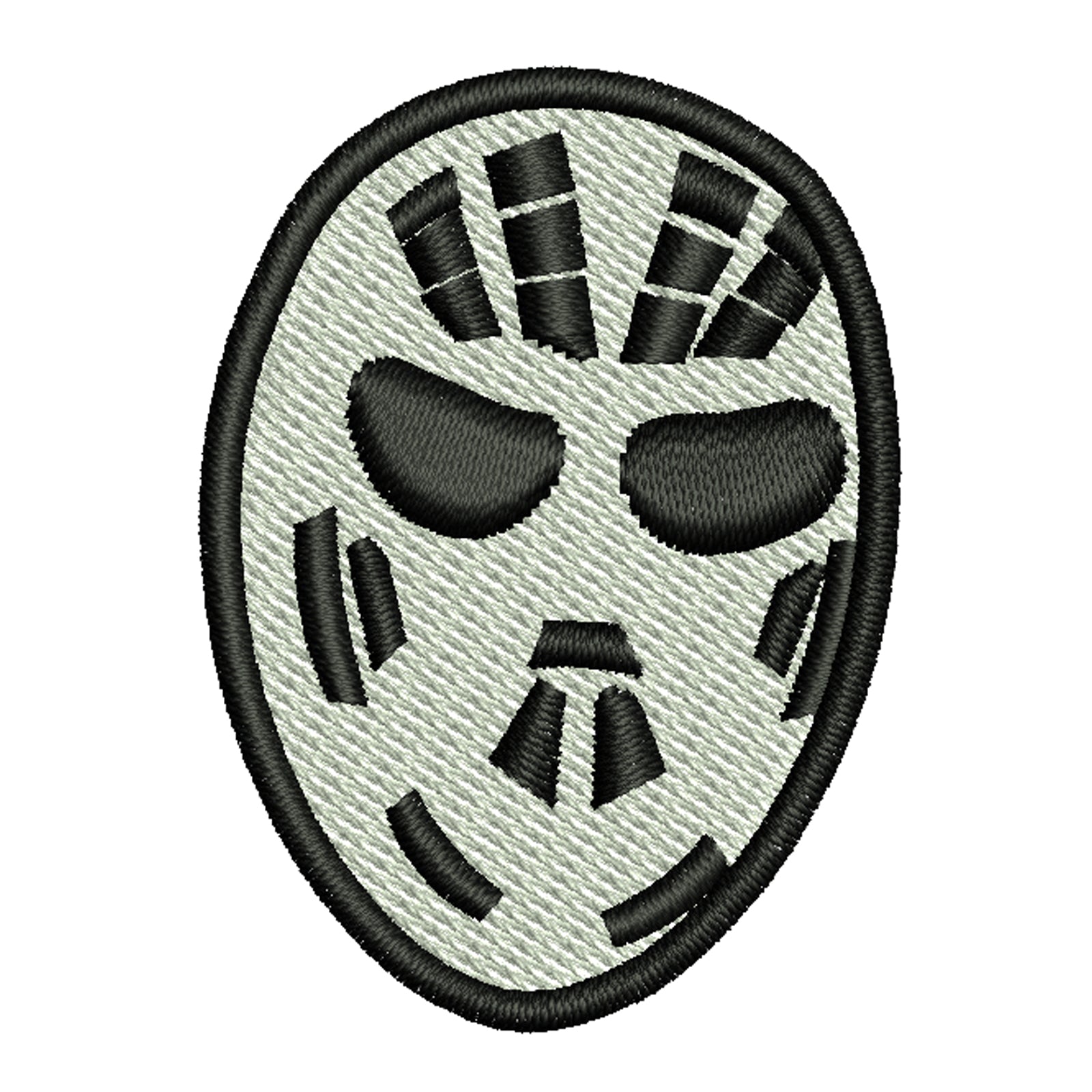 Hockey Mask Costume Logo | Halloween Digitized Embroidery Design ...