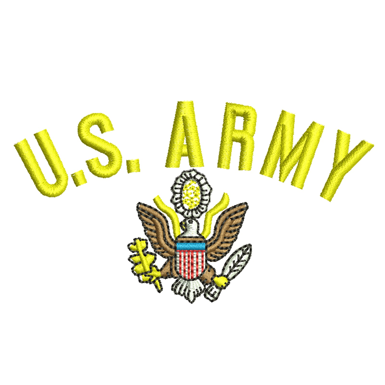 US Army Symbol Army Digitized Embroidery Design e4Hats
