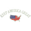 Keep America Great USA Flag Map