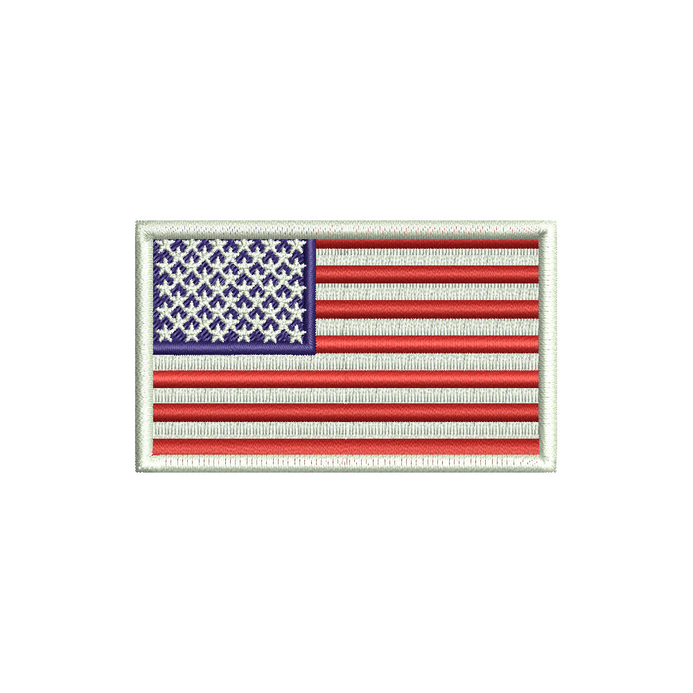 USA Color Rectangle Flag | Patriot Digitized Embroidery Design | e4Hats ...